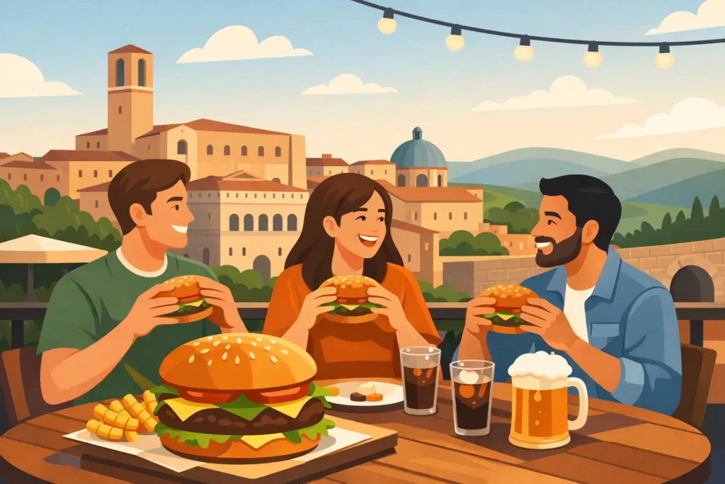 Dove mangiare hamburger a Perugia con gli amici