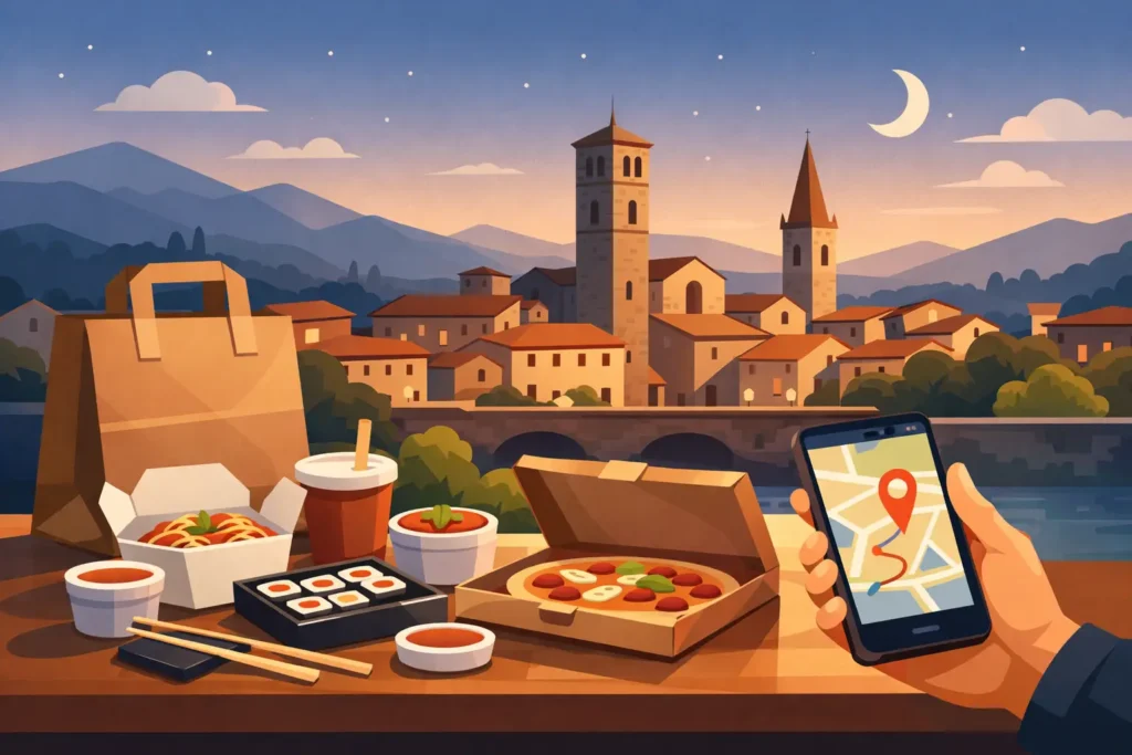 Cena da asporto a Sansepolcro, senza rinunce