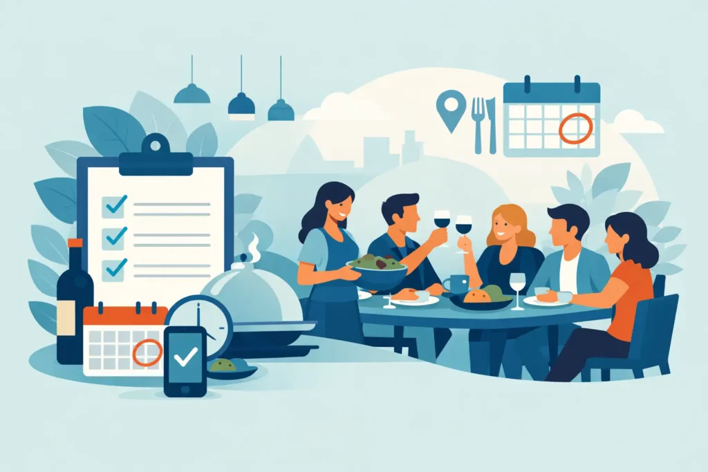 Come organizzare una cena di gruppo senza stress