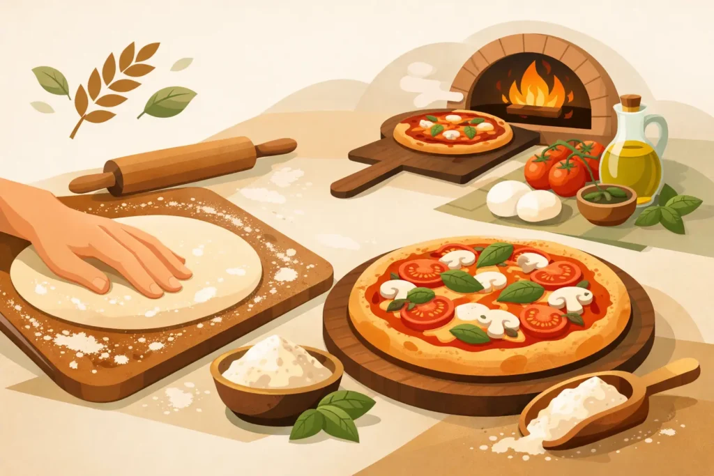 Pizza gluten free tradizionale fatta con cura